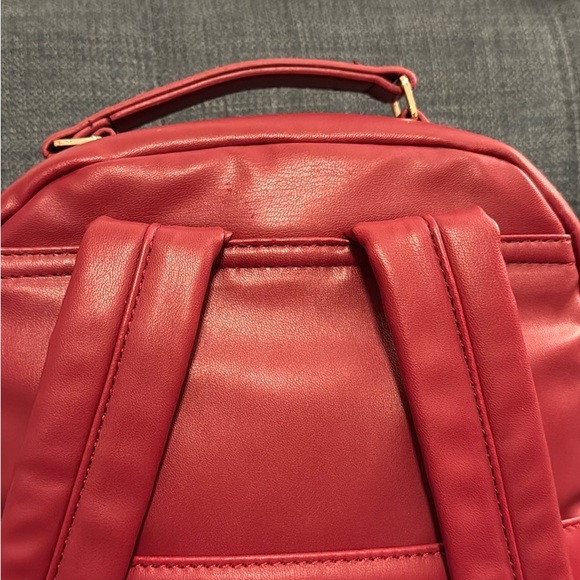 NWOT Karl Lagerfeld Chevron Backpack (Burgundy) - Picture 10 of 10